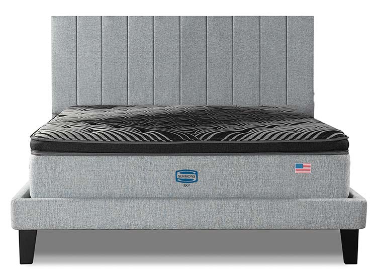 CAMA EUROPEA SIMMONS SKY 2PL B/D + RESPALDO TIBET - 1