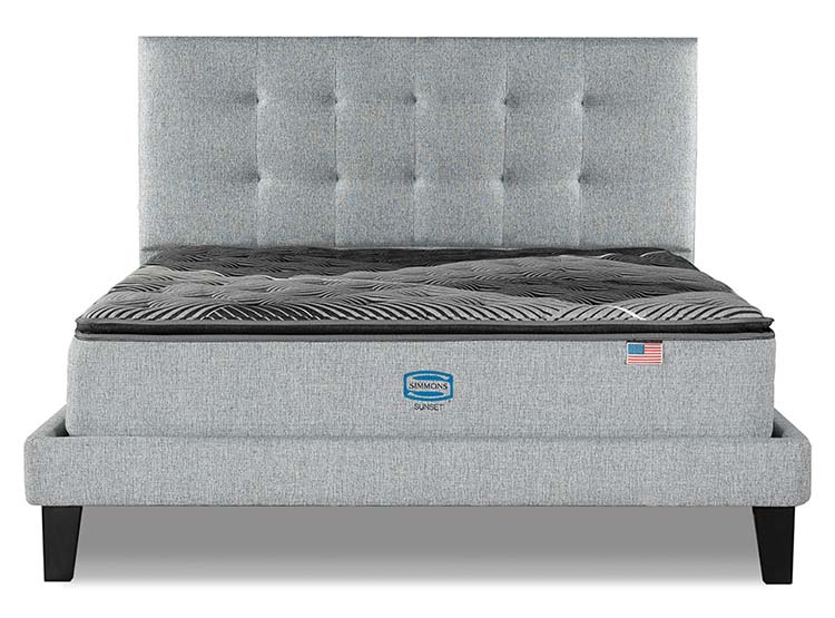 CAMA EUROPEA SIMMONS SUNSET 2PL B/D + RESPALDO TIGNES - 1