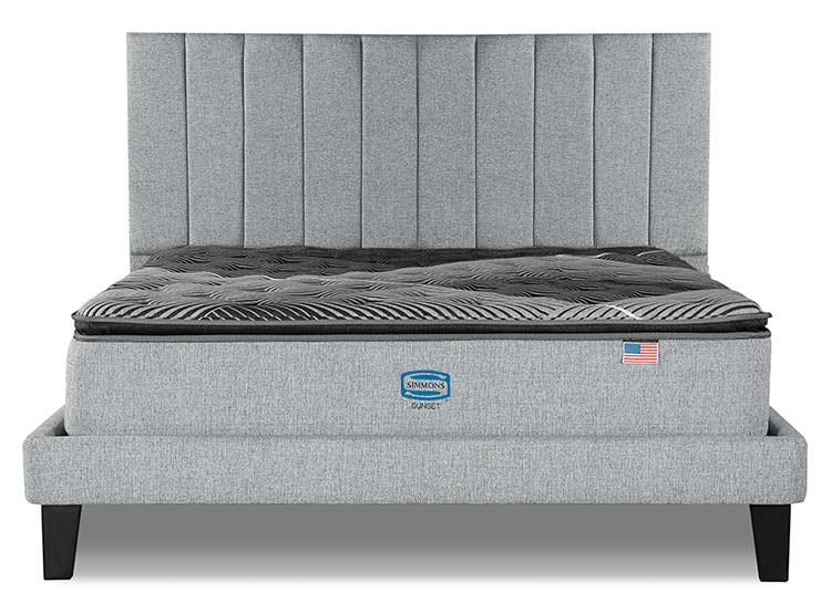 CAMA EUROPEA SIMMONS SUNSET KING B/D + RESPALDO TIBET - 1