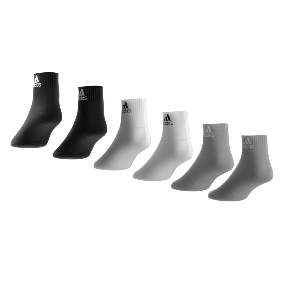 SET ADIDAS THIN AND LIGHT ANKLE MULTICOLOR CALCETINES - 6