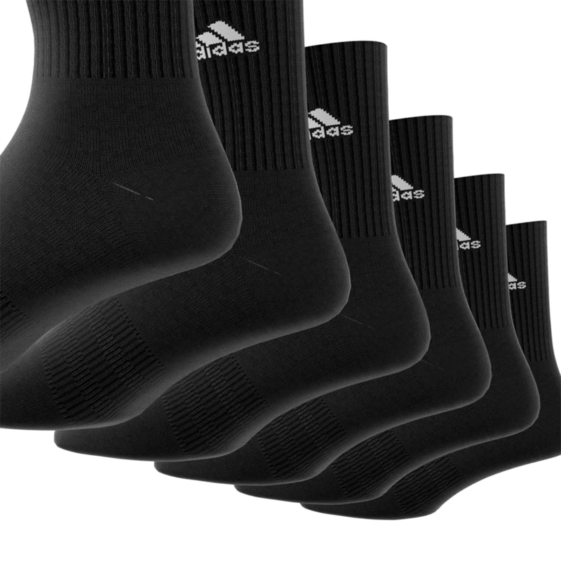 CALCETINES ADIDAS MEDIA PANTORRILLA NEGRO - 5