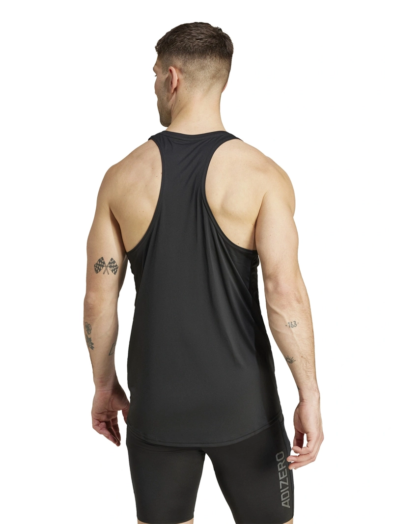 POLERA HOMBRE ADIDAS IM8586 NEGRO SIN MANGAS ADIZERO RUNNING ESSENTIALS - 2