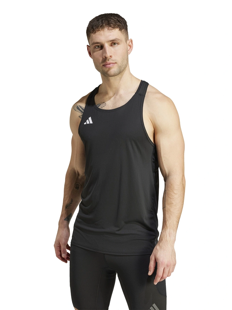 POLERA HOMBRE ADIDAS IM8586 NEGRO SIN MANGAS ADIZERO RUNNING ESSENTIALS - 1