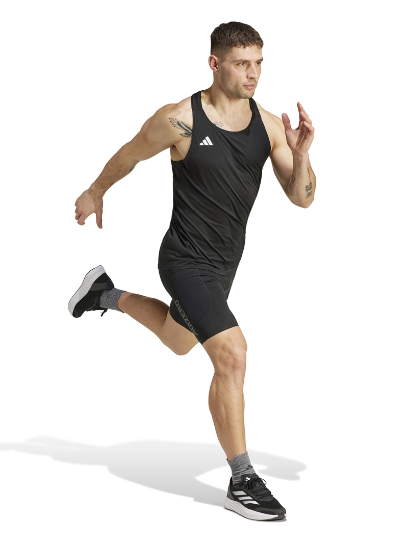 POLERA HOMBRE ADIDAS IM8586 NEGRO SIN MANGAS ADIZERO RUNNING ESSENTIALS - 6