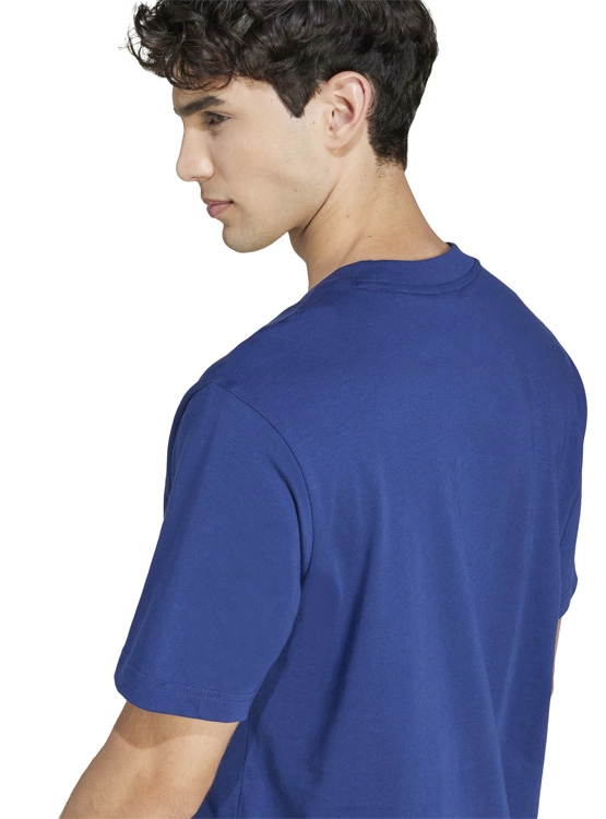 POLERA ALGODÓN MANGA CORTA HOMBRE ADIDAS ESSENTIALS SINGLE JERSEY 3 BANDAS - 4