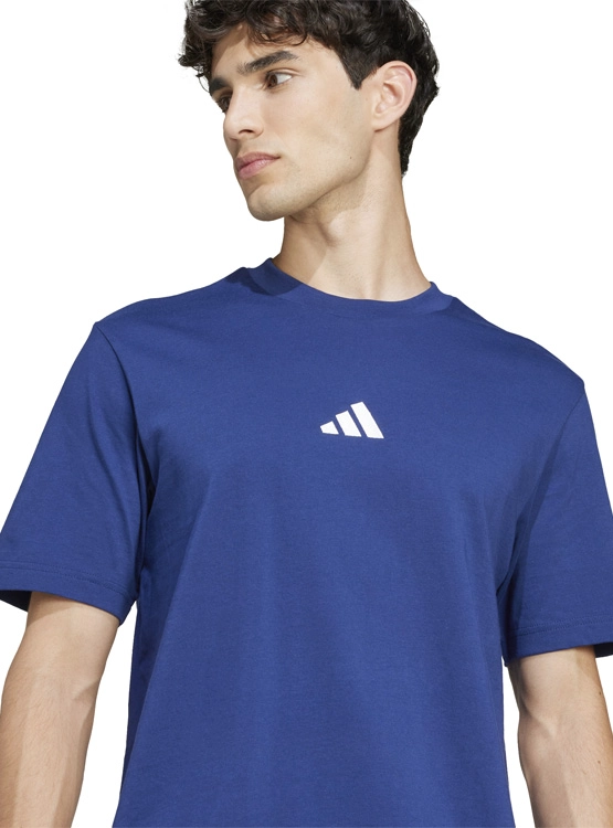 POLERA ALGODÓN MANGA CORTA HOMBRE ADIDAS ESSENTIALS SINGLE JERSEY 3 BANDAS - 3