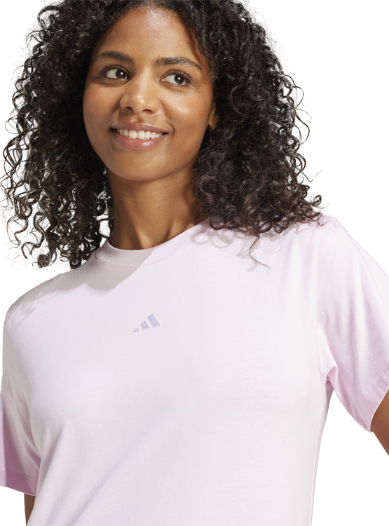 POLERA MANGA CORTA MUJER ADIDAS LOGO PEQUEÑO ALGODÓN - 4