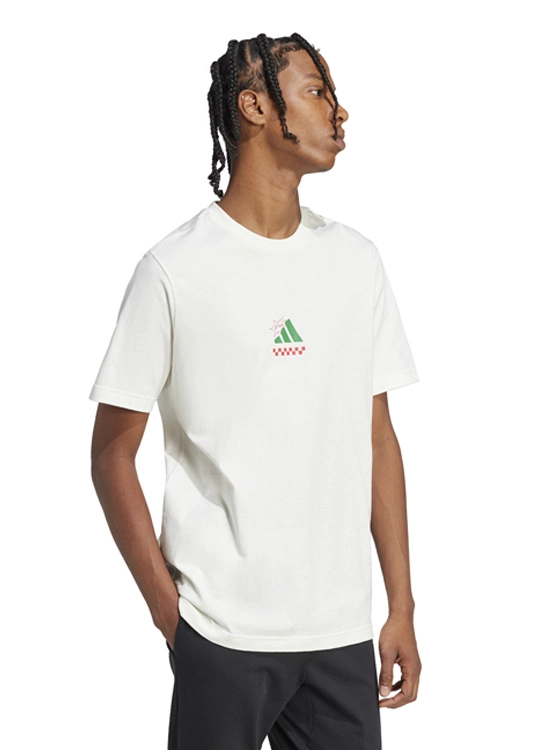 POLERA MANGA CORTA ALGODÓN ADIDAS LOUNGE PIZZA GRAPHIC - 5