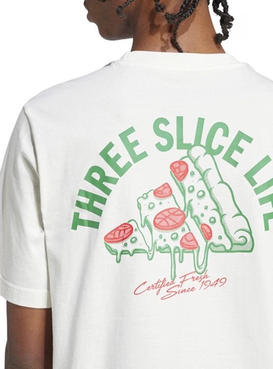 POLERA MANGA CORTA ALGODÓN ADIDAS LOUNGE PIZZA GRAPHIC - 7