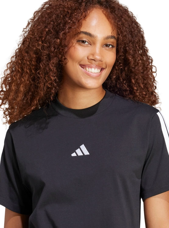 POLERA ALGODÓN MANGA CORTA MUJER ADIDAS ESSENTIALS 3 BANDAS - 3