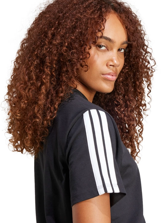 POLERA ALGODÓN MANGA CORTA MUJER ADIDAS ESSENTIALS 3 BANDAS - 4