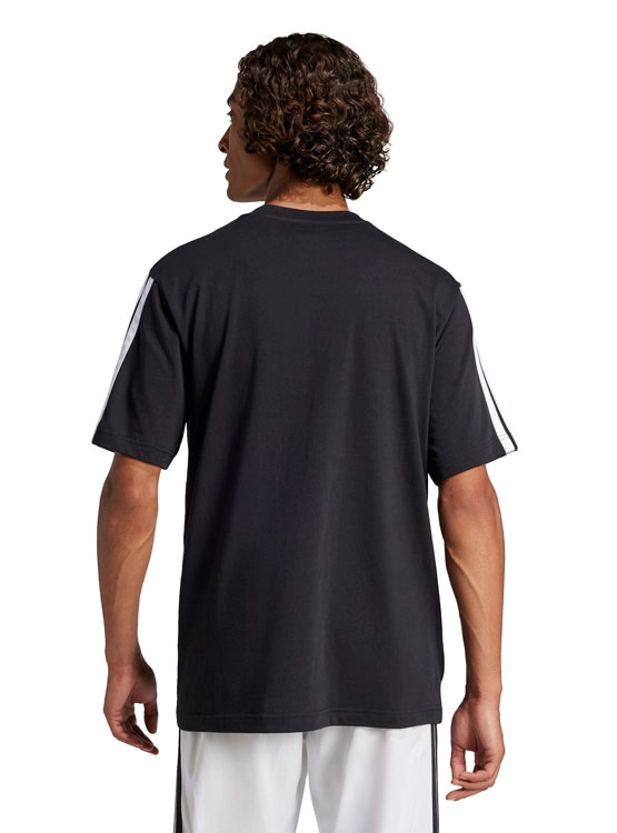 POLERA ALGODÓN MANGA CORTA HOMBRE ADIDAS ESSENTIALS 3 BANDAS - 3