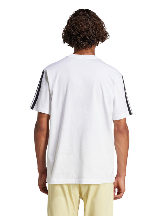 POLERA ALGODÓN MANGA CORTA HOMBRE ADIDAS ESSENTIALS 3 BANDAS - 3