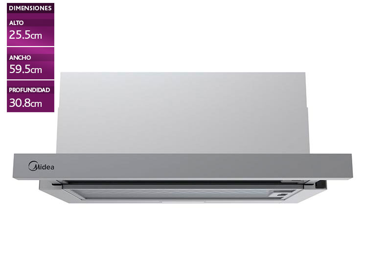 CAMPANA MIDEA 59.5CM MH60L07EM21SB-CL