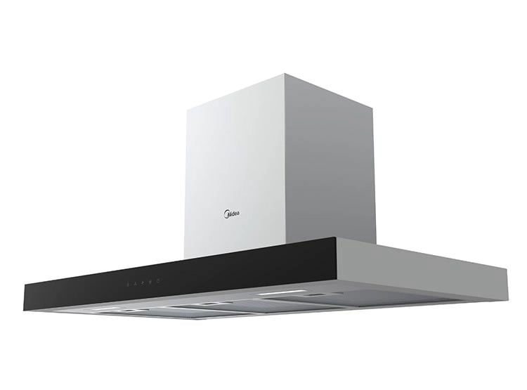 CAMPANA DE COCINA DECORATIVA MIDEA 90 CM CON CONTROL TOUCH MH90M77ET23MB-CL - 2