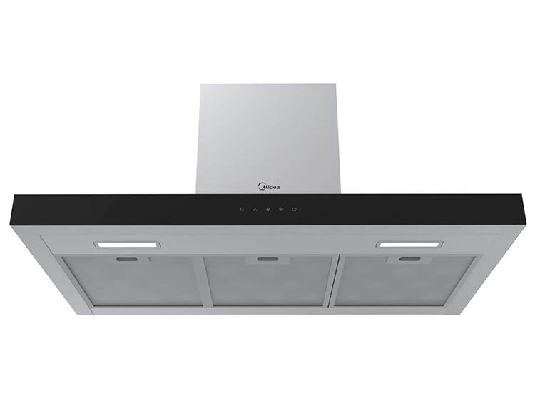 CAMPANA DE COCINA DECORATIVA MIDEA 90 CM CON CONTROL TOUCH MH90M77ET23MB-CL - 3