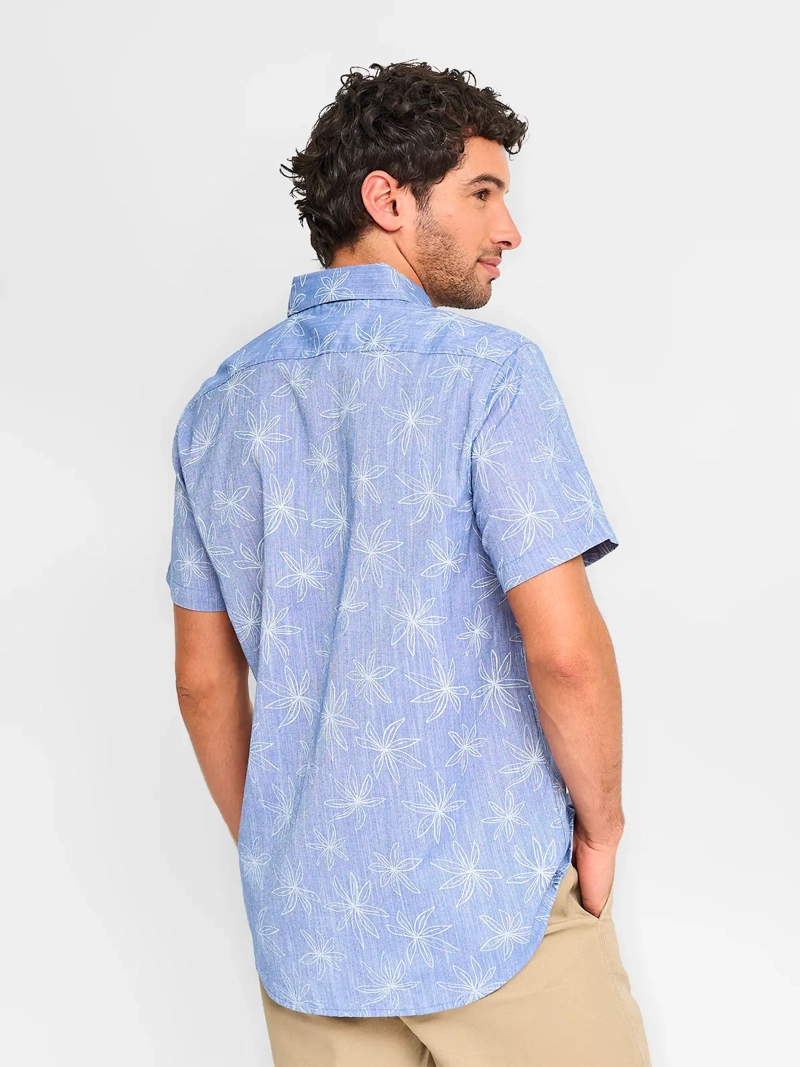 CAMISA MANGA CORTA ALGODÓN HOMBRE KENNETH STEVENS CELESTE DAPRO - 2