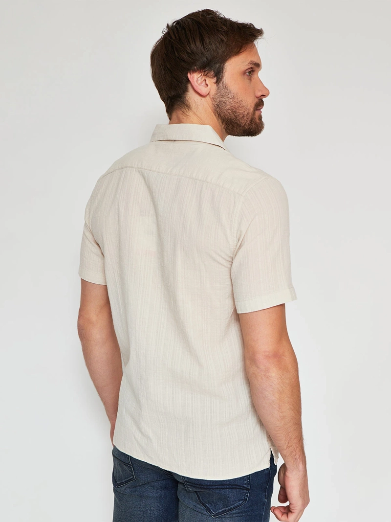 CAMISA MANGA CORTA ALGODÓN HOMBRE BARBADOS - 2