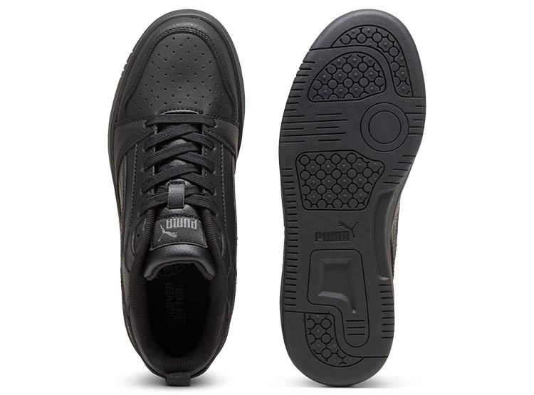 ZAPATILLAS NIÑO PUMA URBANAS NEGRO REBOUND V6 LO - 4