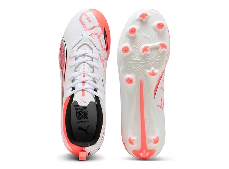 ZAPATILLAS NIÑO PUMA FÚTBOL BLANCO ULTRA 5 PLAY FG/AG - 4