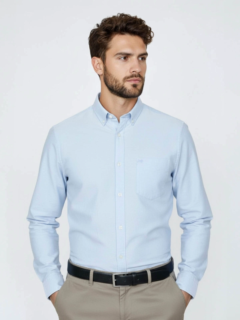 CAMISA MANGA LARGA ALGODÓN HOMBRE REGATTA FIL A FIL - 2