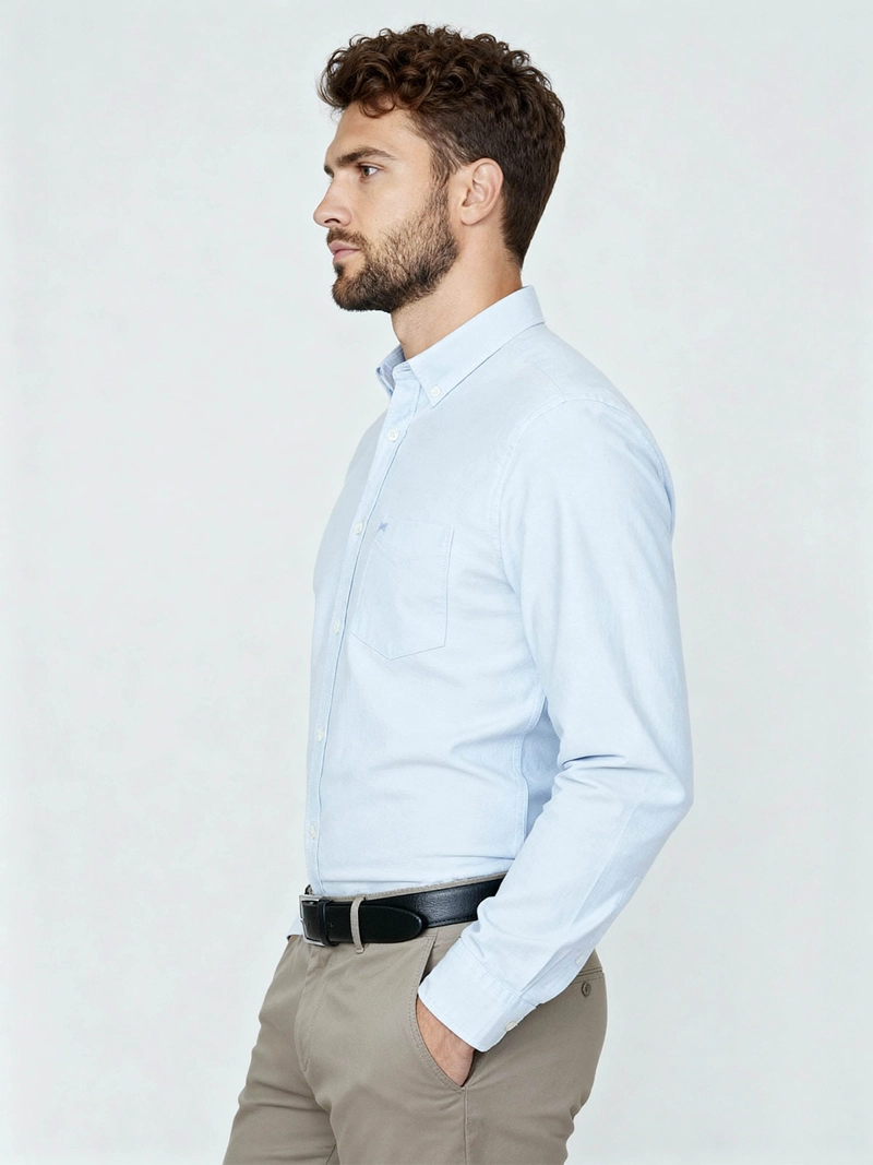 CAMISA MANGA LARGA ALGODÓN HOMBRE REGATTA FIL A FIL - 3