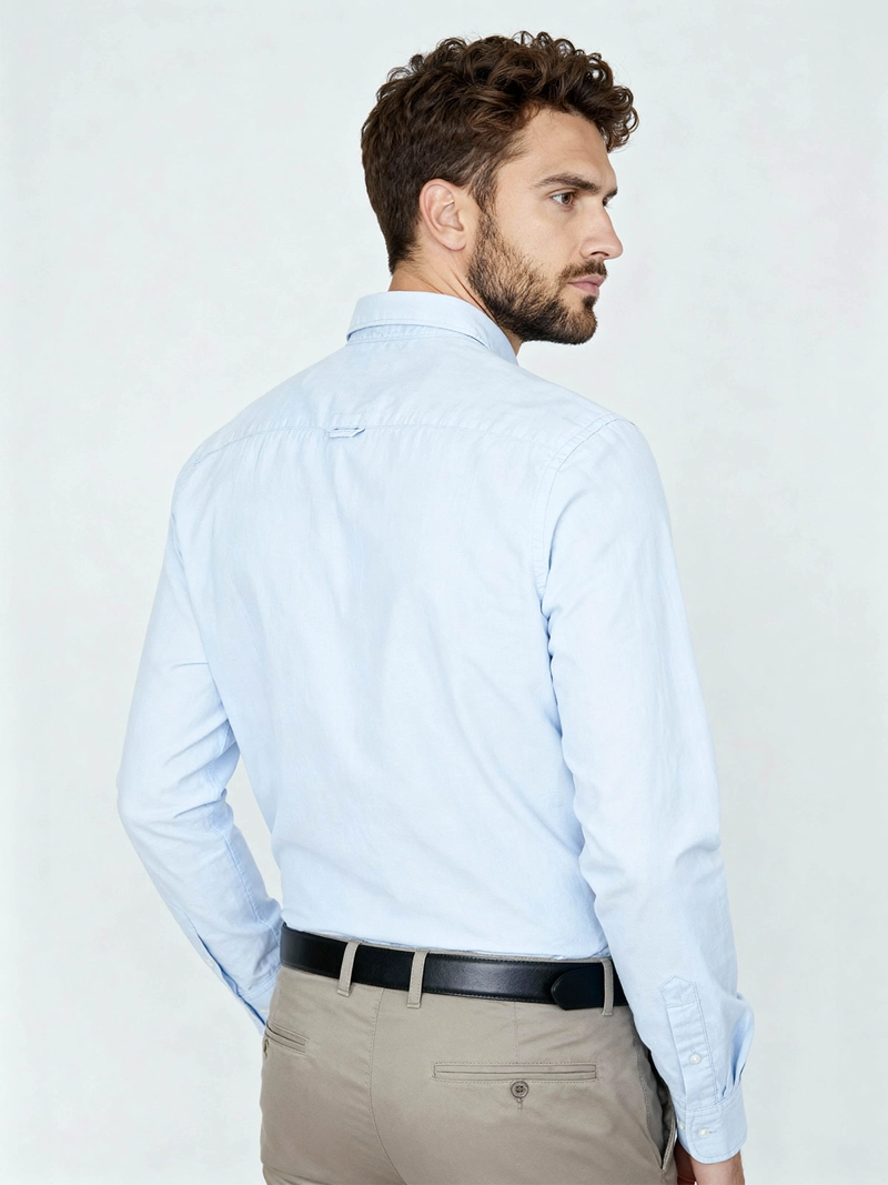 CAMISA MANGA LARGA ALGODÓN HOMBRE REGATTA FIL A FIL - 4