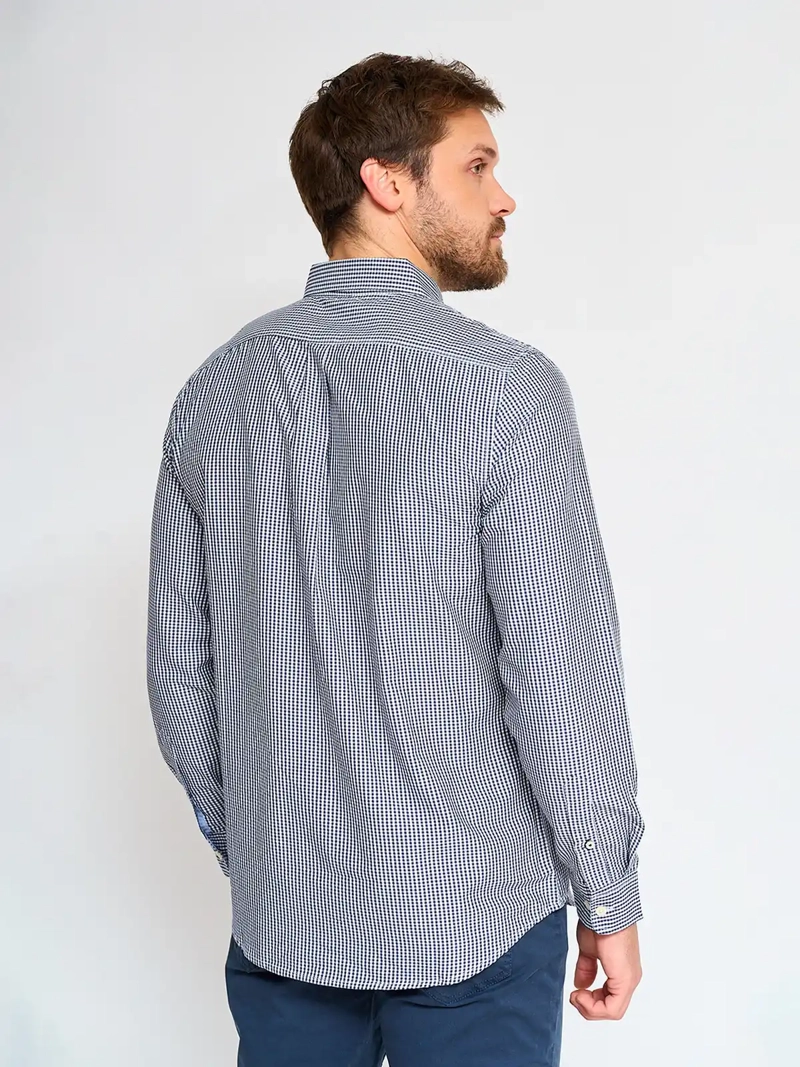 CAMISA MANGA LARGA ALGODÓN HOMBRE KENNETH STEVENS CUADROS - 2