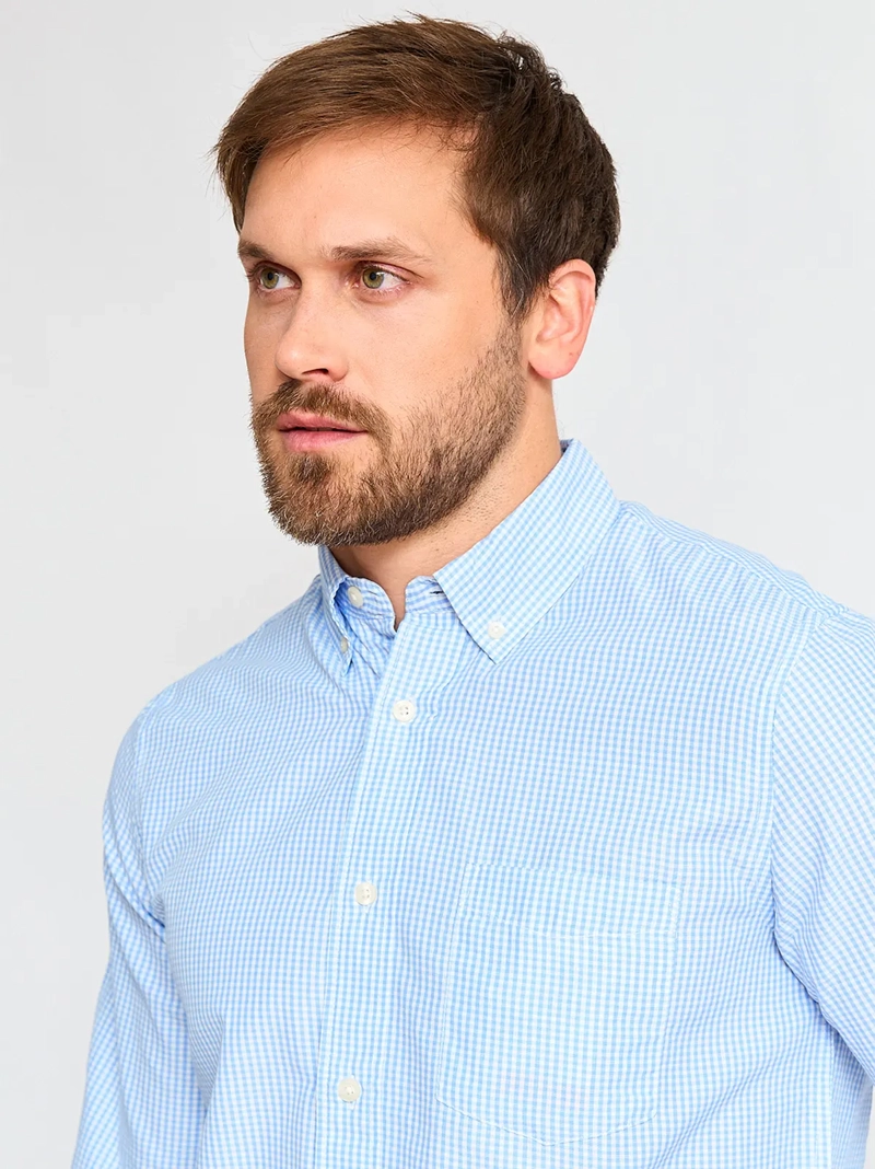 CAMISA MANGA LARGA ALGODÓN HOMBRE KENNETH STEVENS CUADROS - 3