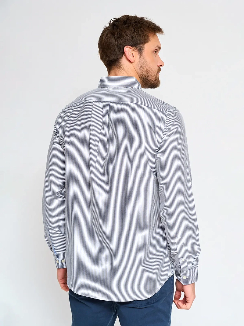 CAMISA MANGA LARGA ALGODÓN HOMBRE KENNETH STEVENS LÍNEAS - 2