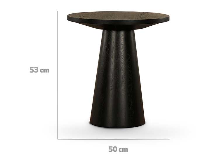MESA DE CENTRO CIC BLACKBURN 50CM NEGRO - 5