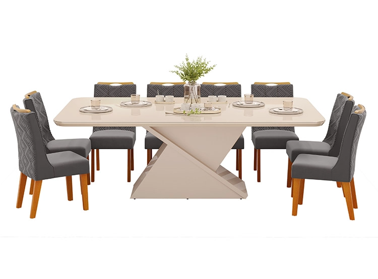JUEGO DE COMEDOR DI PORETTI DESING BERLÍN 8S - 1