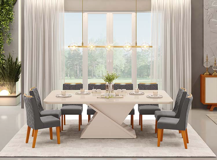 JUEGO DE COMEDOR DI PORETTI DESING BERLÍN 8S - 4