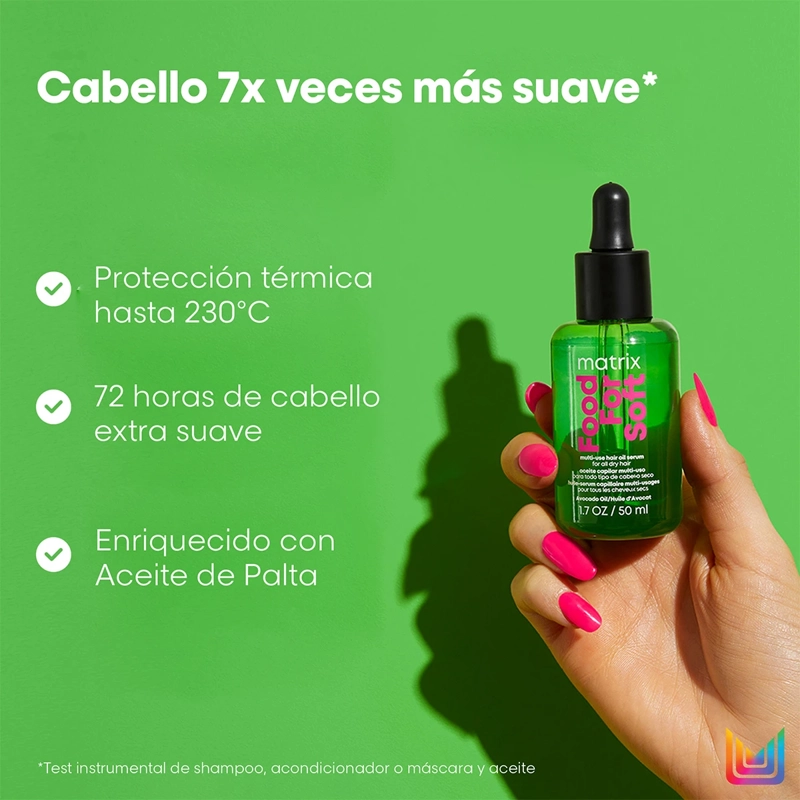 SET CABELLO MATRIX SHAMPOO REPARACIÓN INSTACURE BUILD A BOND 300 ML + ACEITE HIDRATANTE FOOD FOR SOFT 50 ML - 3