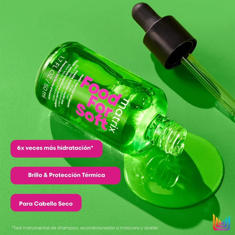 SET CABELLO MATRIX SHAMPOO REPARACIÓN INSTACURE BUILD A BOND 300 ML + ACEITE HIDRATANTE FOOD FOR SOFT 50 ML - 4
