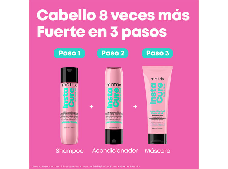 SHAMPOO REPARACIÓN CABELLO DAÑADO MATRIX INSTACURE BUILD A BOND 300 ML - 6