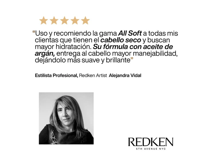 SET HIDRATACIÓN CABELLO SECO REDKEN ALL SOFT SHAMPOO 300 ML + ACONDICIONADOR 300 ML - 6