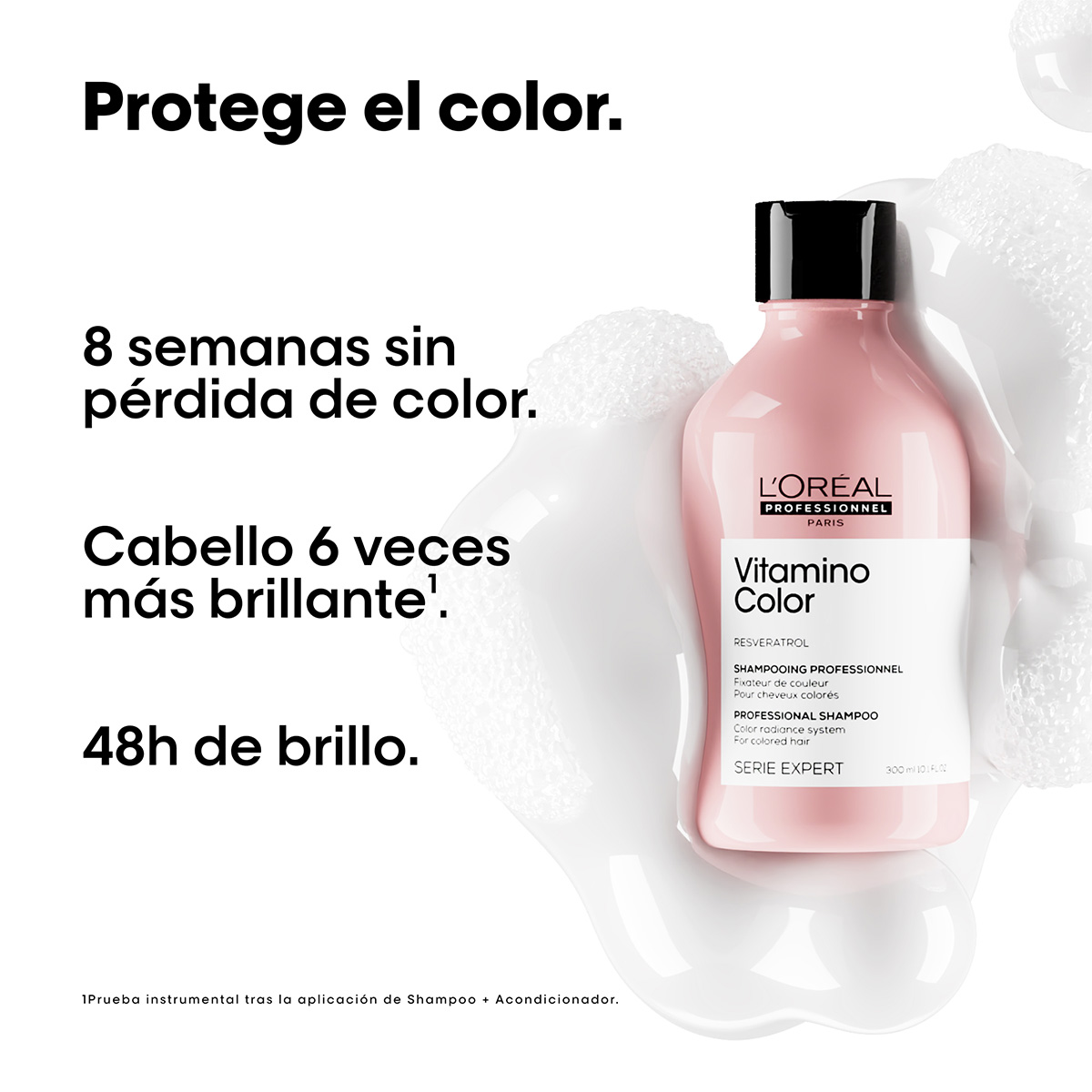 SET PROFESIONAL CABELLO L'ORÉAL PROFESSIONNEL CUIDADO DEL COLOR VITAMINO COLOR SHAMPOO 500 ML + MÁSCARA CON ENJUAGUE 250 ML - 2