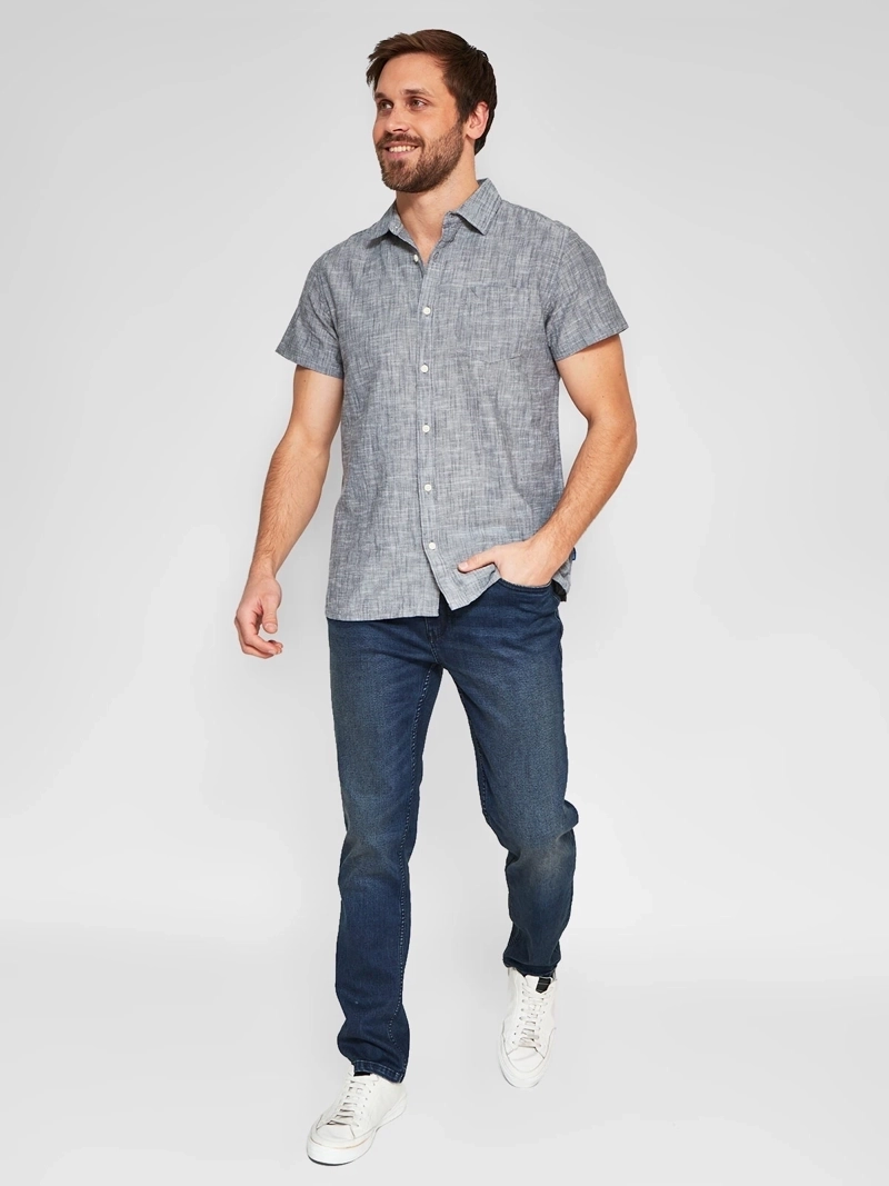 CAMISA MANGA CORTA ALGODÓN HOMBRE ROBERT LEWIS DAVE - 4