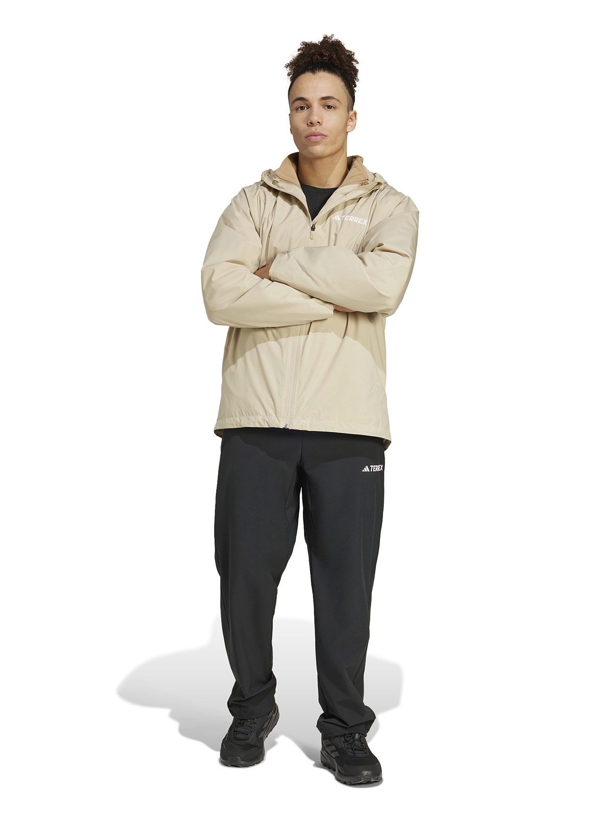 CHAQUETA HOMBRE ADIDAS JM8699 CAFE IMPERMEABLE TERREX MULTI ESSENTIALS 3 EN 1 - 7