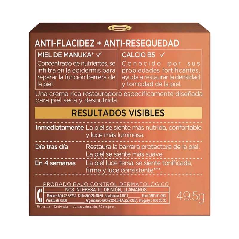 CREMA ANTIEDAD LOREAL 50 ML AGE PERFECT NUTRICIÓN INTENSA - 3