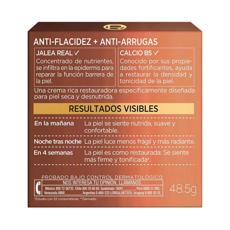 CREMA ANTIEDAD LOREAL 50 ML NOCHE AGE PERFECT NUTRICIÓN INTENSA - 3