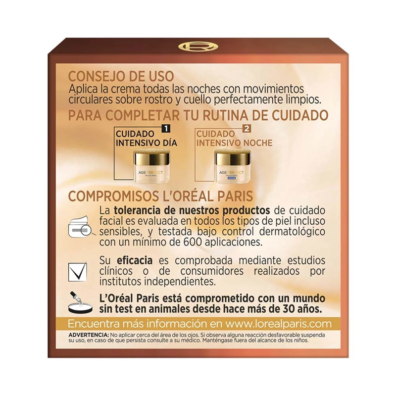 CREMA ANTIEDAD LOREAL 50 ML NOCHE AGE PERFECT NUTRICIÓN INTENSA - 4