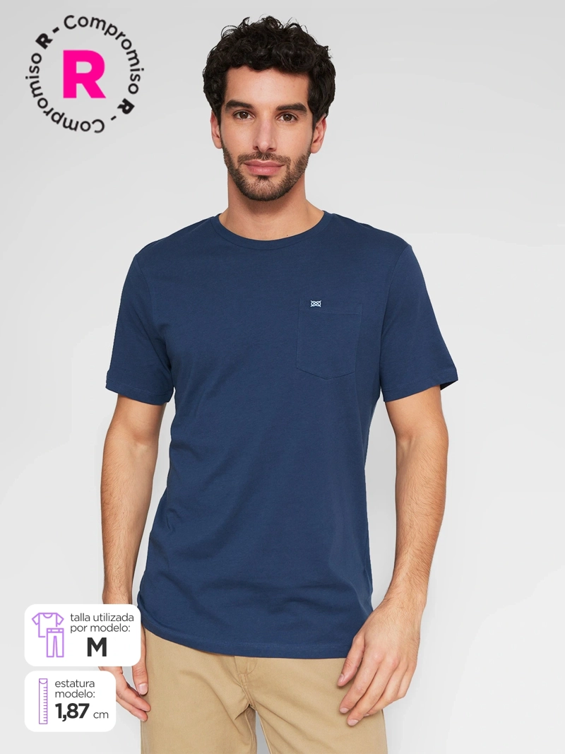 POLERA HOMBRE REGATTA CUELLO REDONDO MANGA CORTA ALGODÓN - 1