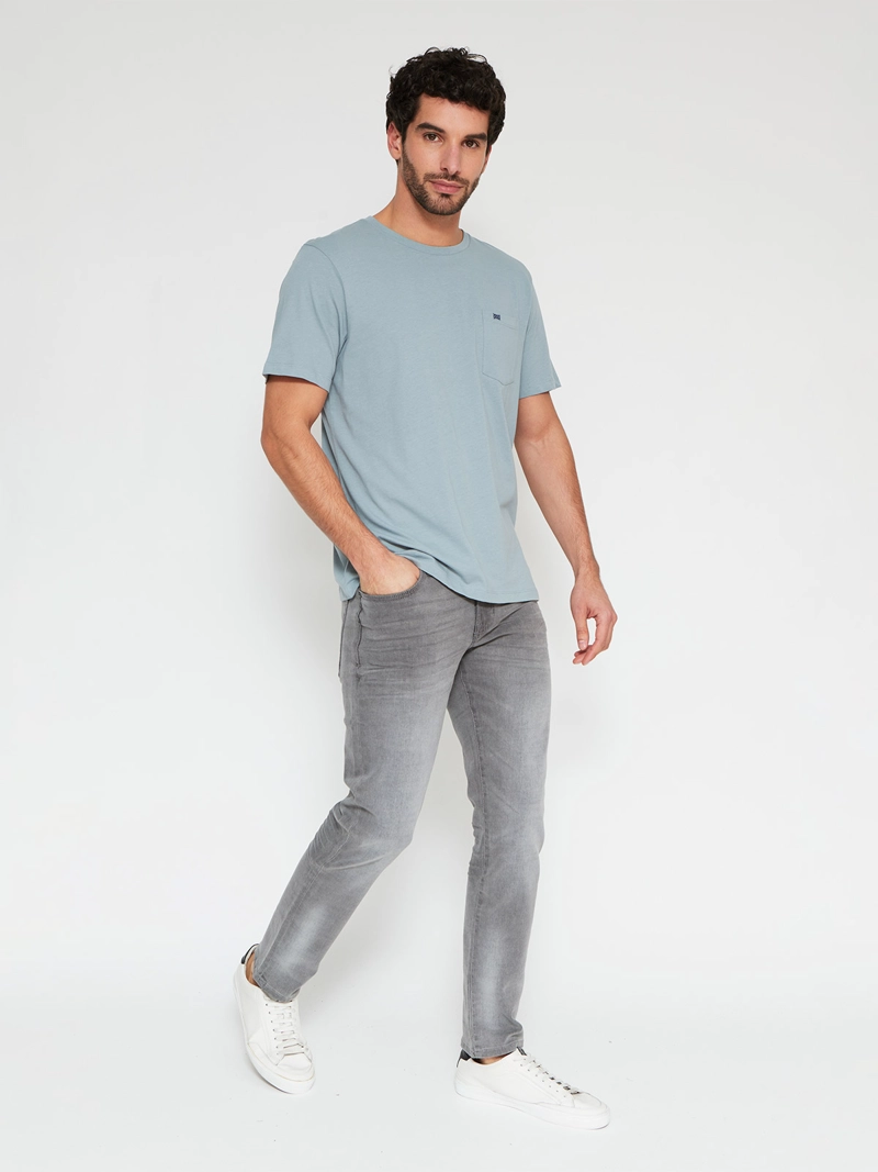 POLERA HOMBRE REGATTA CUELLO REDONDO MANGA CORTA ALGODÓN - 4