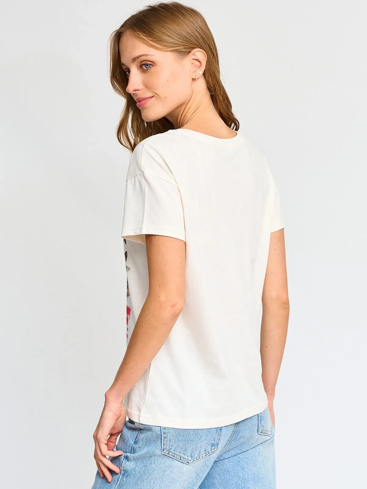 POLERA MANGA CORTA ALGODÓN MUJER INDEX ESTAMPADO - 2