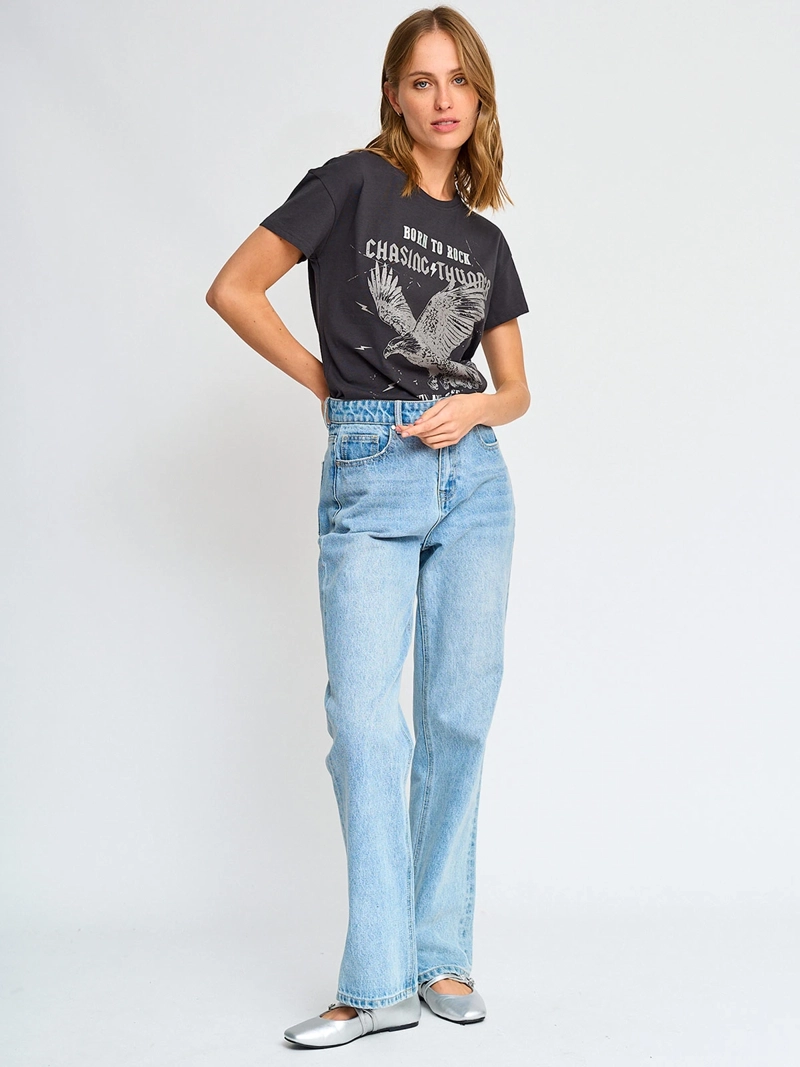 POLERA MANGA CORTA ALGODÓN MUJER INDEX ESTAMPADO - 4