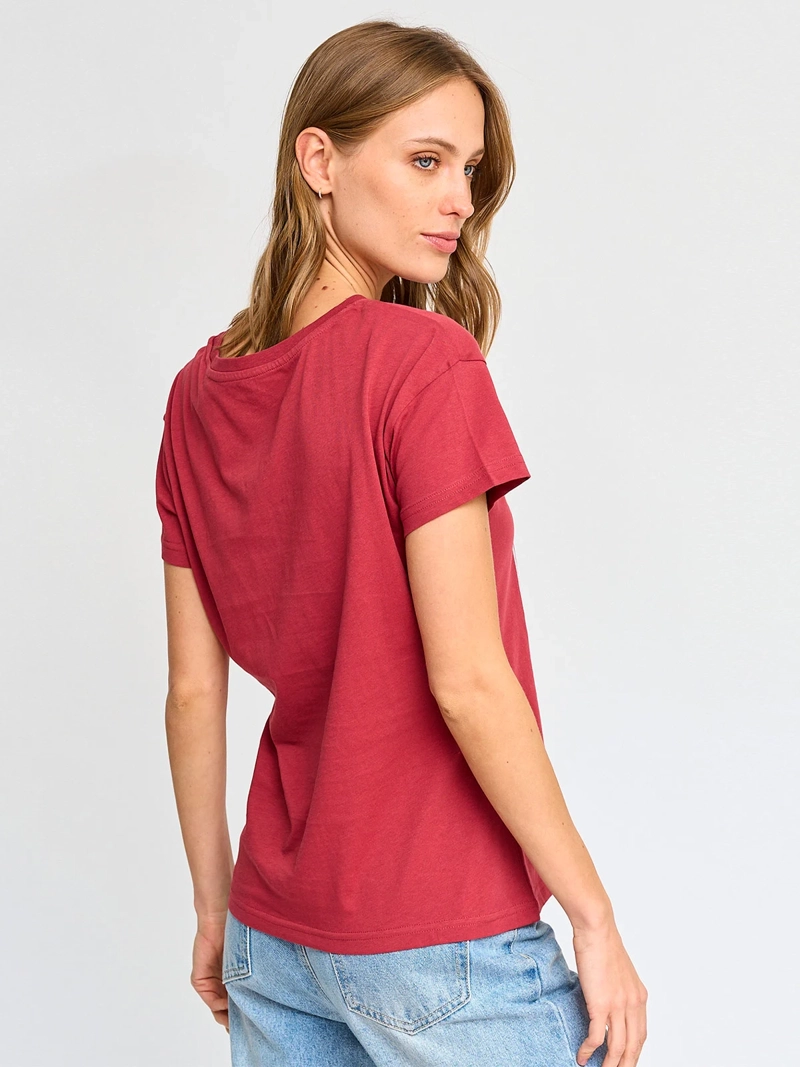 POLERA MANGA CORTA ALGODÓN MUJER INDEX ESTAMPADO - 2