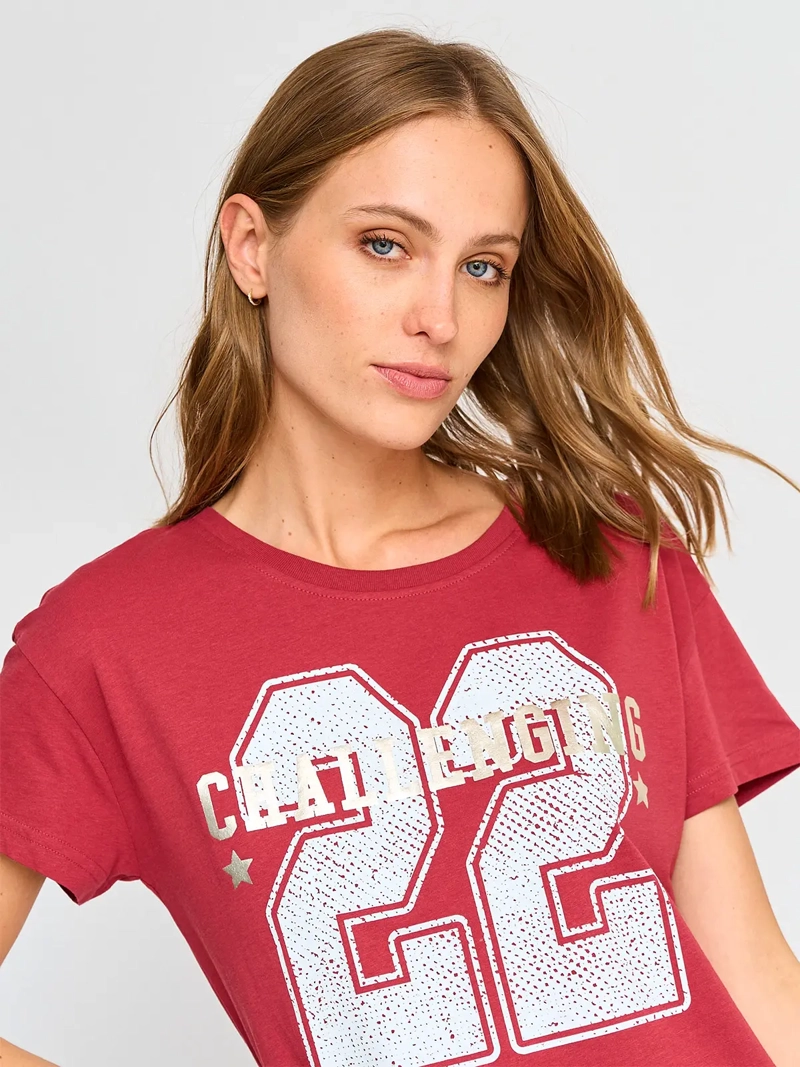 POLERA MANGA CORTA ALGODÓN MUJER INDEX ESTAMPADO - 3