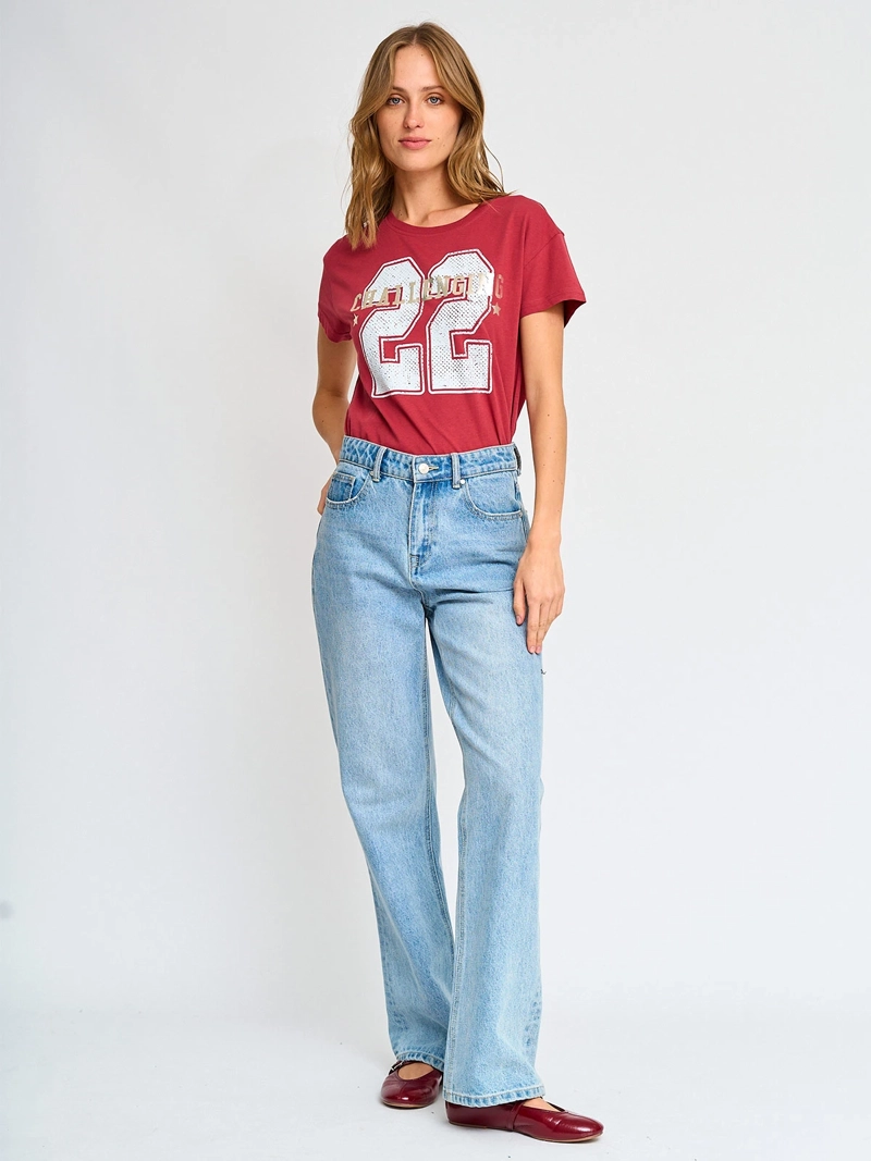 POLERA MANGA CORTA ALGODÓN MUJER INDEX ESTAMPADO - 4